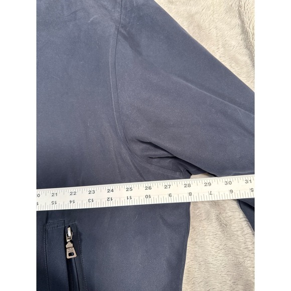 Jos A Bank Mens XXL Bomber Sportcoat Jacket Blue Plaid Removable Lining Outdoor - Picture 7 of 8